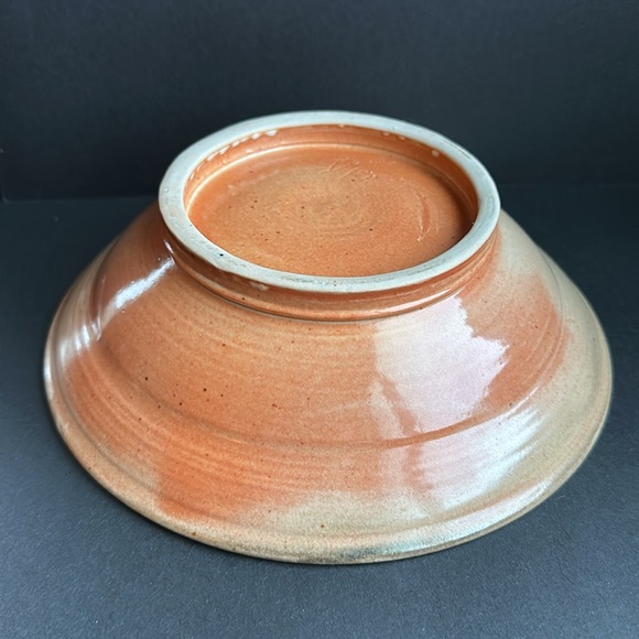 3D Gecko Lizard Studio Art Pottery Stoneware Bowl 8.5” Artist Signed Dyer - Picture 7 of 12